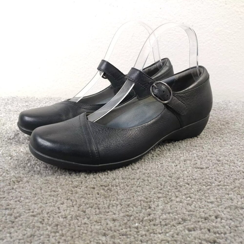 Dansko Black Sandals Low Heel Comfort